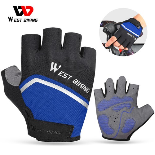Atmungsaktive Rad Halbfinger Handschuhe Reiten MTB Rennrad Sport Kurzhandschuhe - Bild 4 von 31