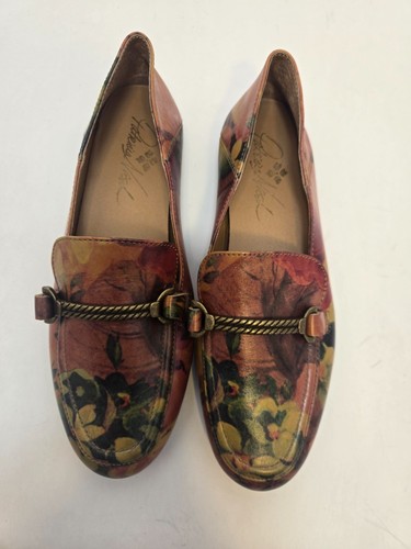 Patricia Nash Fia geblümte Horsebit-Loafer aus Leder flache Damengröße 5,5 - Bild 14 von 14