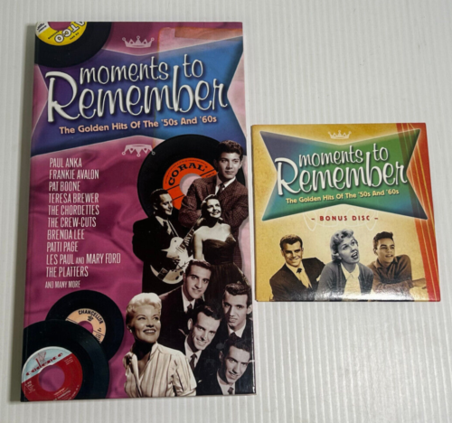 MOMENTS TO REMEMBER GOLDEN HITS 50S/60S 2XCD 2004 4CD BOXSET DEAN MARTIN - Picture 1 of 4