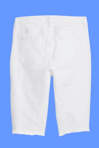 William Rast NWT White Distressed Denim Shorts Stretch Sizes 27 & 28 - Picture 2 of 9