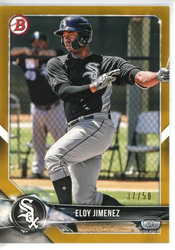 2018 Bowman Draft - Gold #BD-168 Eloy Jimenez /50 (RC) - Bild 1 von 2