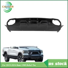 Steel Black Front Bumper Lower Skid Plate New For 2019-2024 Ram 1500 Rebel Tra