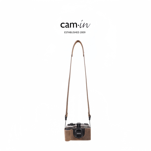 Medio estuche de cuero de vaca genuino para cámara cubierta para protección Pentax 17 hecha a mano - Imagen 61 de 74