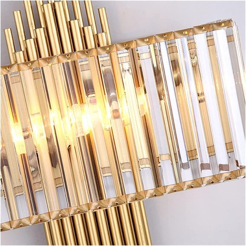 Classic Wall Lights E14 Bulb Vintage Retro Sconce Gold Glass Wall Lamp Hallway - Picture 12 of 29