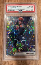 2019-20 Panini Mosaic Ja Morant RC Throwing Fast Break Silver #219 PSA 10
