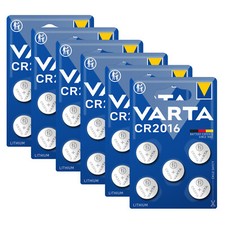6x Varta CR2016 CR DL 2016 Knopfzelle Batterie 3V 5er Blister Lithium