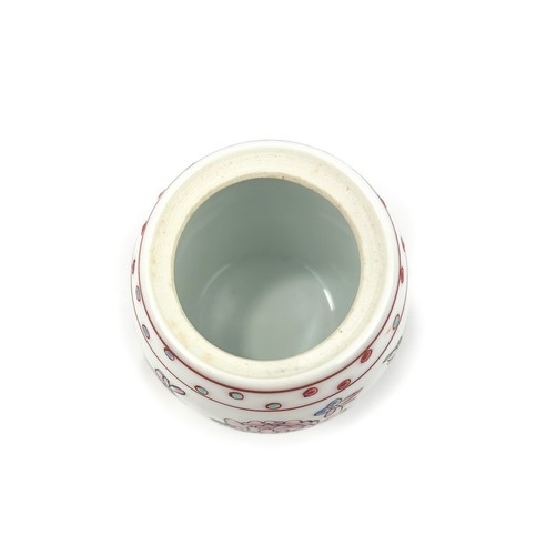 Vintage Chinoiserie Miniature Floral Chinese Lidded Ceramic Pot/Jar - Picture 10 of 18