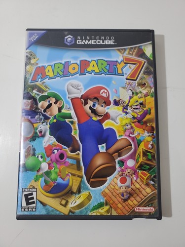 Mario Party 7 per Nintendo GameCube gioco completo disco manuale inserti custodia - Foto 4 di 8