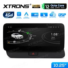 10.25" Android 14 8Core 32GB Car GPS Stereo Nav 4G WIFI FM For Audi Q5 2009-2017