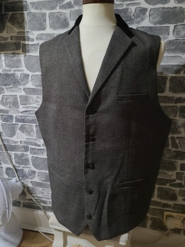 Cavani Mens Waistcoat Pit To Pit 58cm XL Brown - Picture 6 of 6