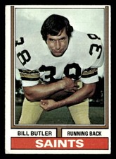 Bill Butler 1974 Topps Rookie Card #118 New Orleans Saints