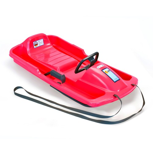 KHW Kinder Schlitten Snow Fox Lenkrodel Bob Rodel Lenkschlitten pink - Bild 1 von 3