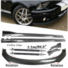 For Ford 05-09 Mustang Carbon Fiber Front Bumper Lip Spoiler 86.6 Side Skirt For Ford 05-09 Mustang Carbon Fiber Front Bumper Lip Spoiler 86.6 Side Skirt