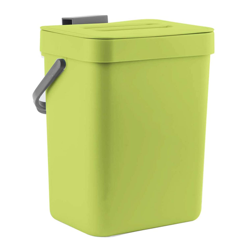 Food Waste Basket Bin for Kitchen, Small Countertop Compost Bin with Lid, Odor-F