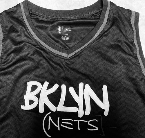 Brooklyn Nets James Harden Jean-Michel Basquiat Basketball Jersey Size 52 Black - Picture 2 of 3