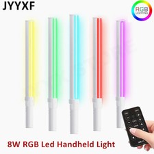 8W Handheld Led Video Light Stick RGB Tube Light 2500K-9900K Full Color Remote