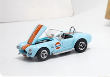 FW 1/64 Ford Shelby Cobra 427 Roadster 1965 Gulf Diecast Car Model Toy Gift