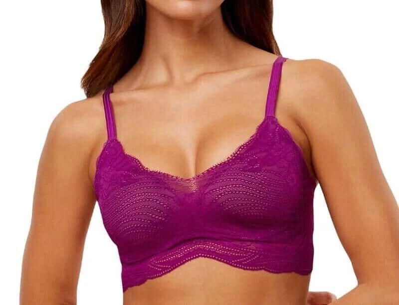 Triumph Bra Bralette Lift Smart P Purple Size 1 Non Wired Padded 10215939  New