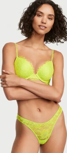 VICTORIA'S SECRET ACCEPT OFFERS! Cutout Y Back Rhinestone Lime XXL Brazilian - Picture 4 of 6