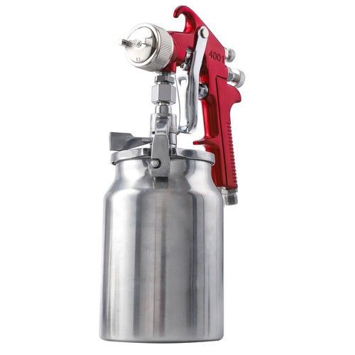 Siphon Feed Spray Gun Air Paint 1000cc Cup + 1.3mm 1.7mm 2.0mm Nozzles HVLP Kit - Picture 10 of 12