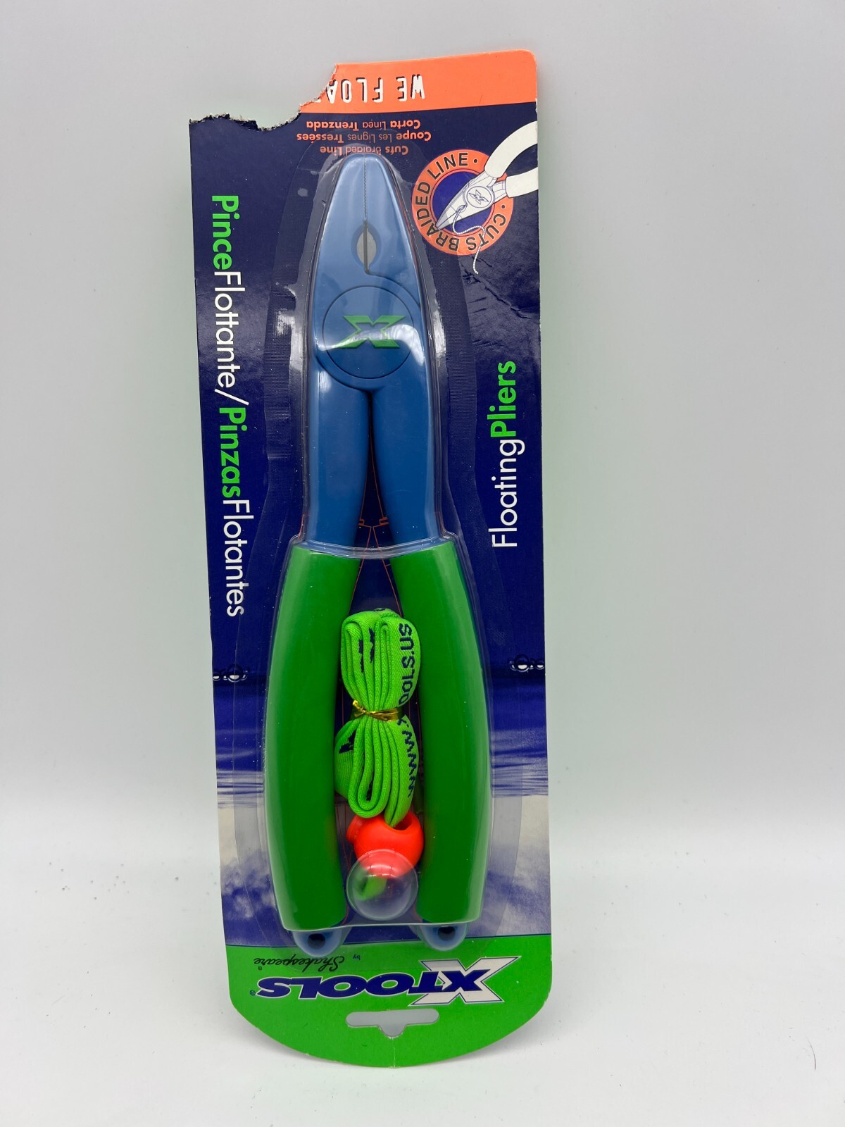 Xtools 9" Floating Bullnose Plastic Fishing Pliers / Line Cutters NEW