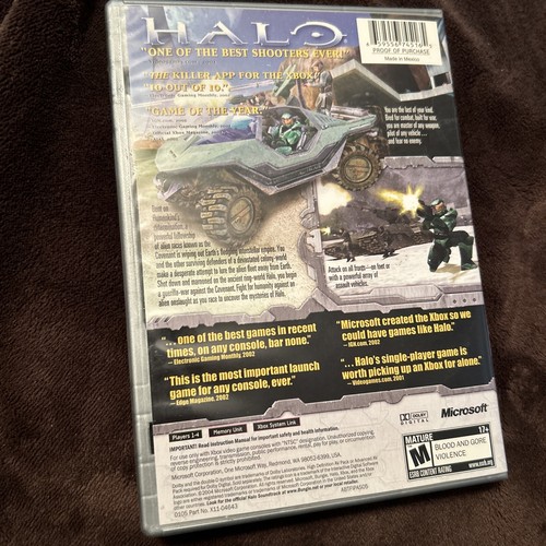 Halo: Combat Evolved (Microsoft Xbox, 2001) with Manual CIB - Complete -Platinum - Picture 2 of 9
