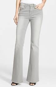 La Perla flare light grey denim high waist with lurex pants size I 38 D 34 US 4