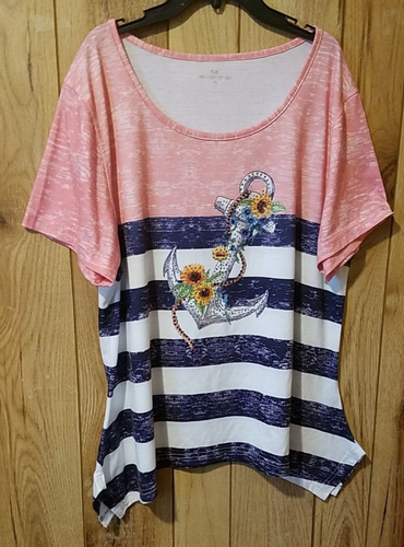 LOT OF 4 WOMAN'S SIZE XL TOPS PRINCESS CRUISES DUNNER STAG CATO PRE-OWNED VGC - Picture 4 of 7