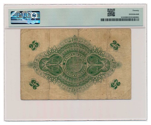 GREECE (BANK OF CRETE) banknote 25 Drachmai 1915 PMG VF 20 Very Fine - Picture 2 of 7