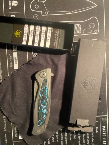SHIROGOROV F95R NL Arctic Storm Carbon Fiber M390 Blade MRBS