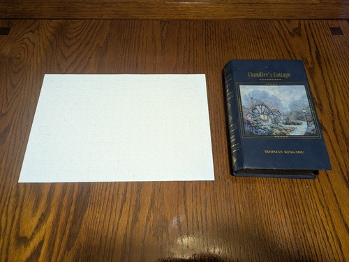 Thomas Kinkade Library Of Fine Arts Jigsaw Puzzle Chandler's Cottage 260 Pc 2004 - Picture 8 of 17