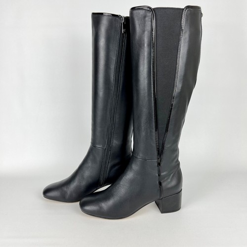 Donald Pliner Camille Womens Black Leather Tall Knee High Riding Boots size 7.5 - Bild 3 von 15