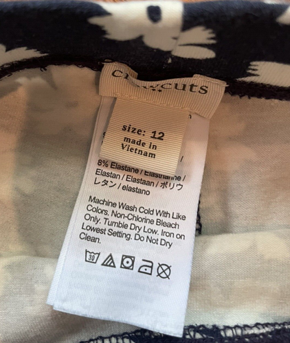 J.Crew Crewcuts Girls Size 12 Leggings Flower Design - Picture 2 of 2