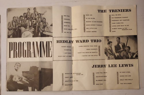 Reino Unido mayo-junio 1958 programa de recuerdos Jerry Lee Lewis & The Treniers - Imagen 3 de 5