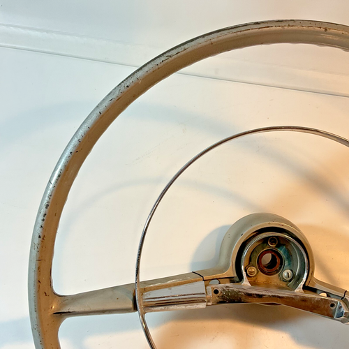 1957 Chevy BelAir Steering Wheel & Horn Ring Vintage Original - Picture 7 of 17