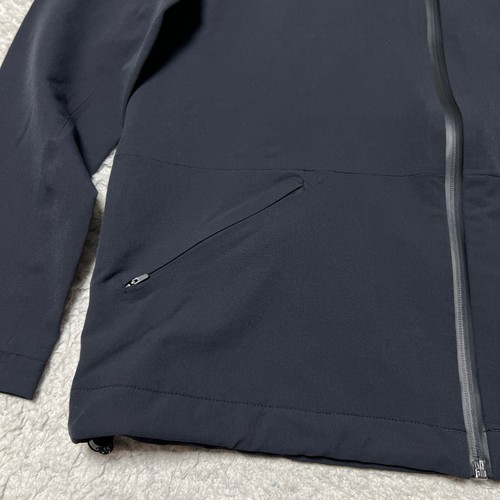 Outdoor Voices Jacket Men Small Black Rain Coat Waterproof Windbreaker Hiking - Picture 3 of 14