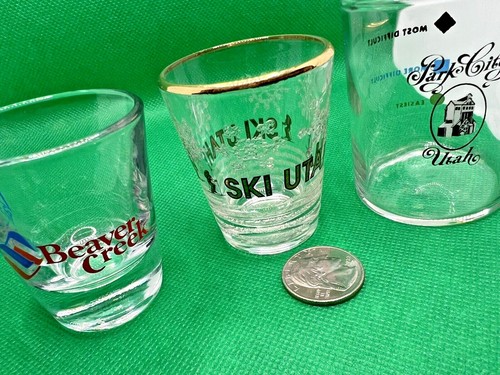 choice of: Ski Utah Colorado Shot Glass - Vail Beaver Creek - Park City Slopes - Picture 4 of 11