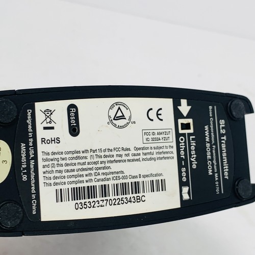 Bose SL2 Transmitter Only W/ AUX Cord & Power Supply - Acoustimass Module - Picture 8 of 10