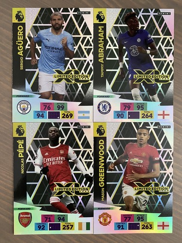 Panini Adrenalyn XL 2020/21 Limited Edition Set Greenwood Pepe Abraham & Agüero