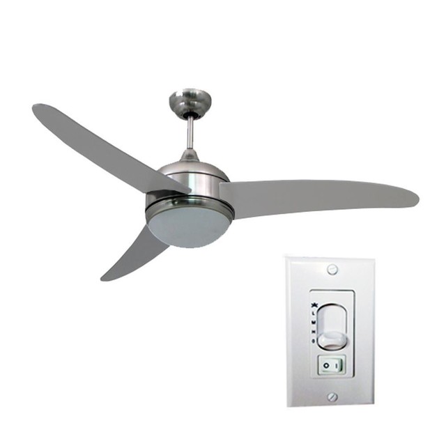 Homeselects Contempo 52 Led Indoor Brushed Nickel Ceiling