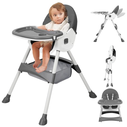 Baby High Chair, 6 in 1 Convertible High Chairs for Babies and Toddlers