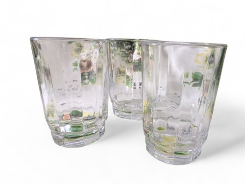 Vintage Mid Century Modern Juice Glass Stemless Wine Glass Set Of 3 - Picture 4 of 12