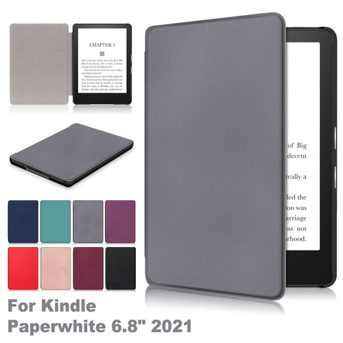 NEW For Kindle Paperwhite 6.8in 11th Gen 2021 Slim Leather Stand Cover Case - Picture 2 of 89