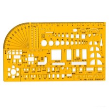 Drafting Templates - Furniture Template /w Protractor, Expanded House Template