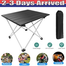 Folding Camping Table Small Lightweight Portable Outdoor Picnic Aluminium Legs