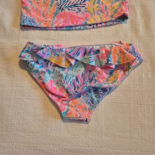 Lilly Pulitzer girls size 4 Haley tankini 2 piece swim suit EUC - Picture 5 of 8
