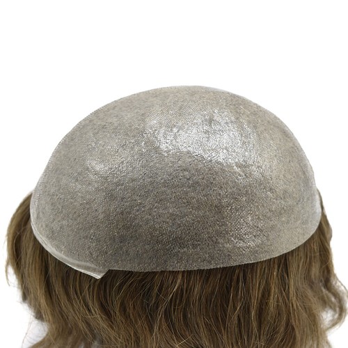 Ultra Thin Skin Mens Toupee Invisible Men Hair Replacement System Discount Price - Picture 13 of 15
