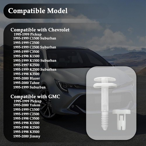 50PCS Compatible with GM Door Panel Clips OEM#15960325,Door Panel Retainer Clips - Picture 7 of 7