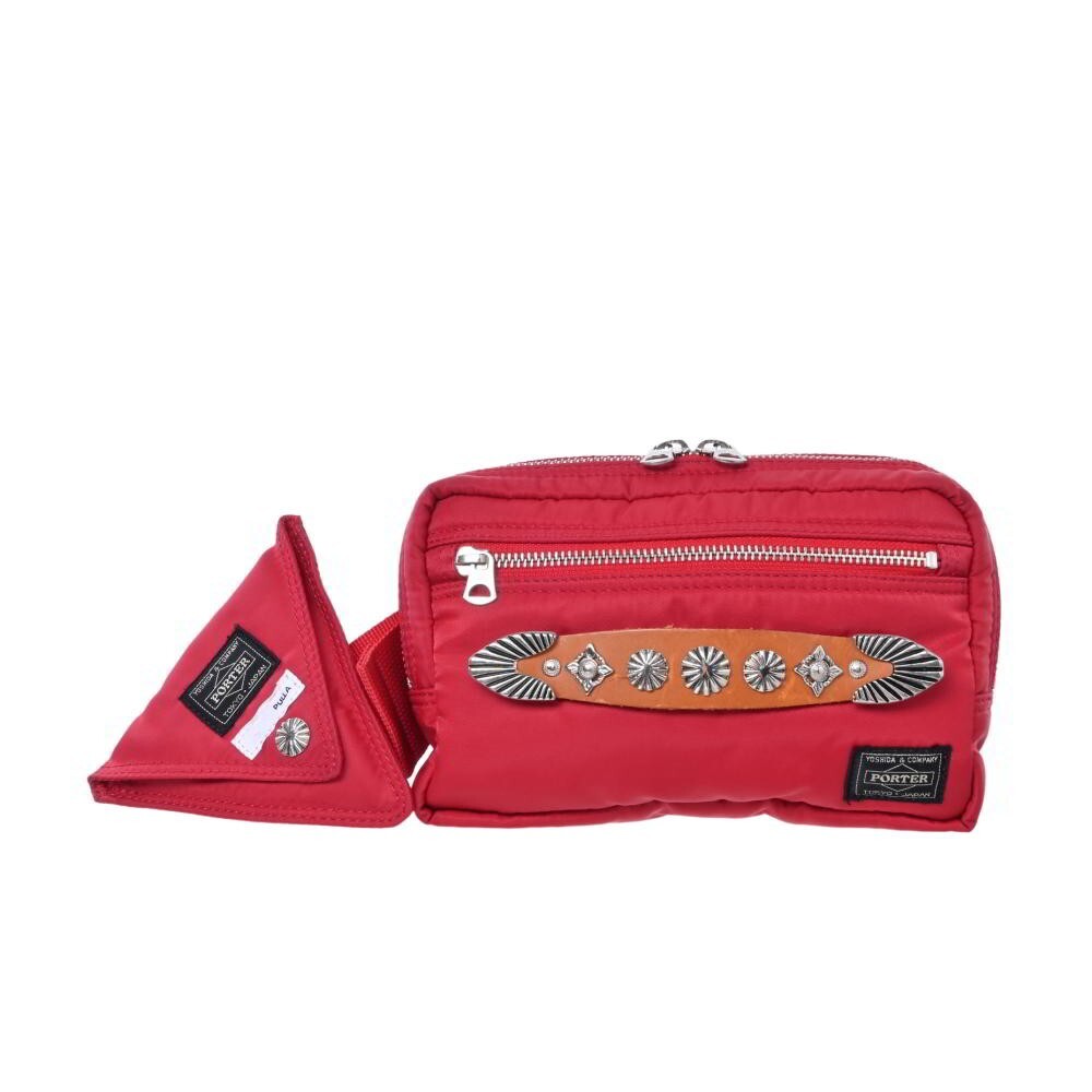 RARE TOGA PULLA × PORTER collaboration belt Shoulder bag RED