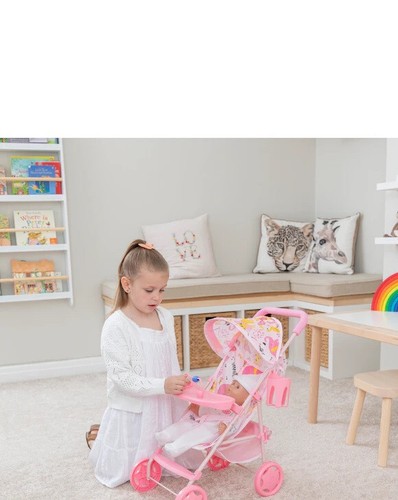 BABYBOO 4-IN-1 MY FIRST PRAM PORTABLE PUSHCHAIR STROLLER TOY GREAT FUN FOR BABIE - Picture 5 of 6